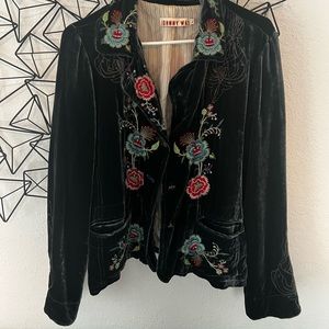 Johnny was velvet jacket
